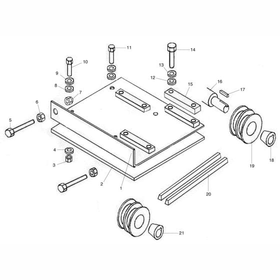 Drive Assembly (Petrol) for Altrad Belle Ambassador Bench Saw