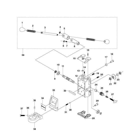 Carriage Assembly for Husqvarna DS 150
