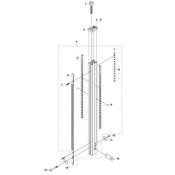 Column Assembly for DS 250