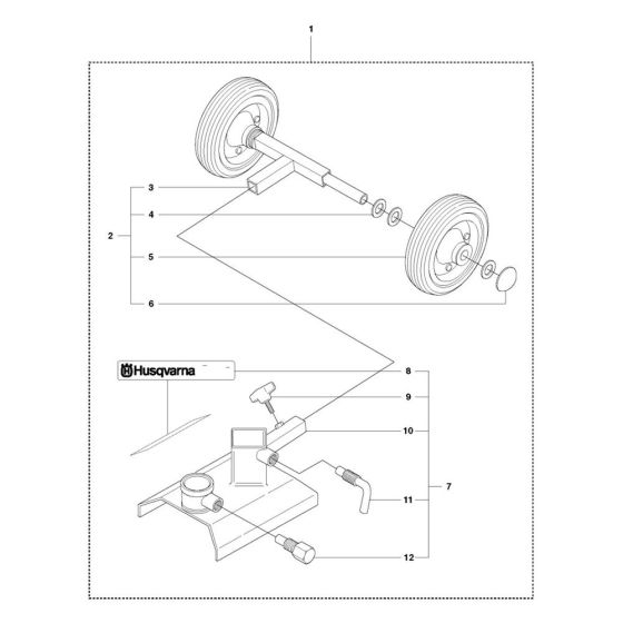 Base Plate for Husqvarna DS 40