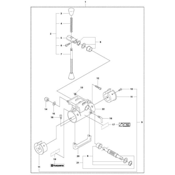 Carriage Assembly for Husqvarna DS 40