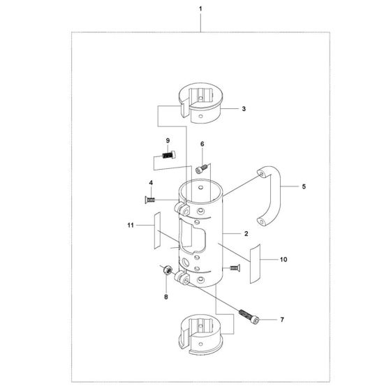 Shredder Case Assembly