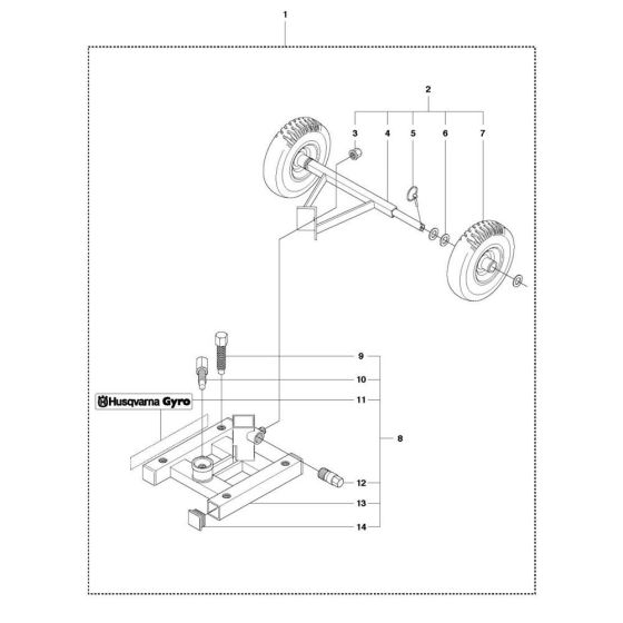 Base Plate for Husqvarna DS 50
