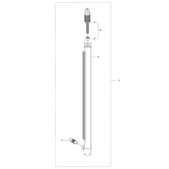 Column Assembly for DS 50 Gyro