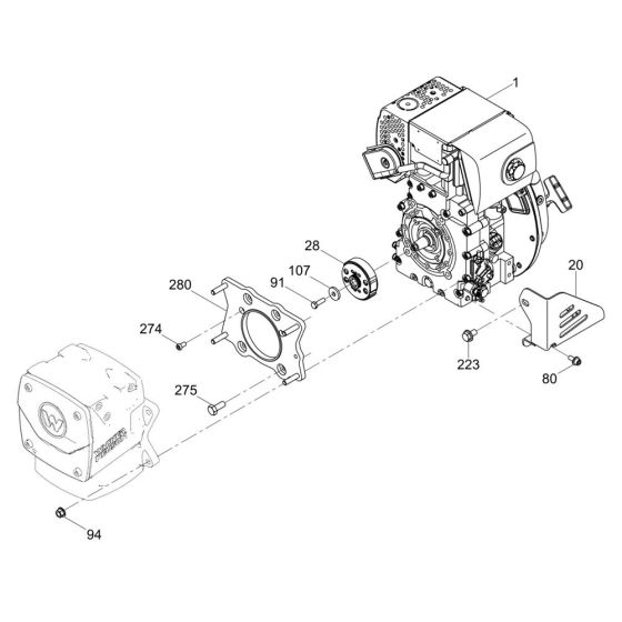 Engine Guard for Wacker DS70