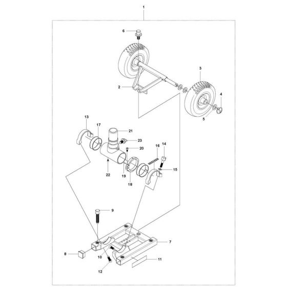 Base Plate for Husqvarna DS 70 AT