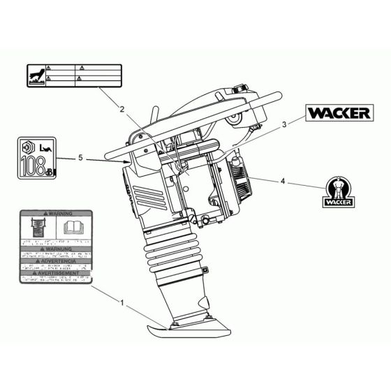 Wacker DS720 Decals