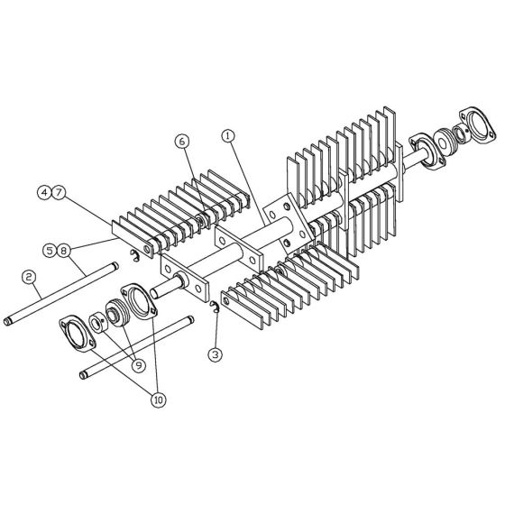 Flail Blade Reel for Husqvarna DT18
