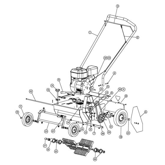Husqvarna DT18C Assemblies