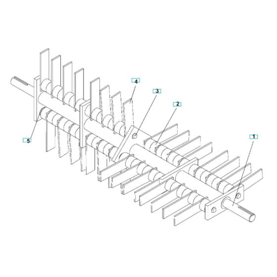 Flail Blade Reel for Husqvarna DT22B5DSA