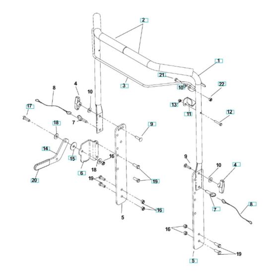 Handle Assembly for Husqvarna