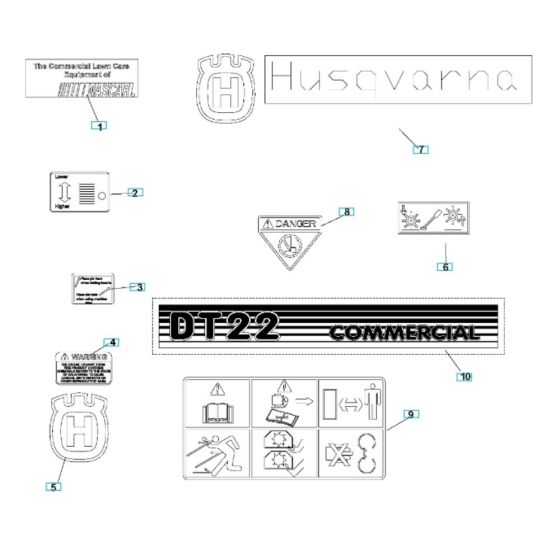 Husqvarna DT22BNR Assembly