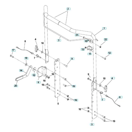 Handle Assembly for Husqvarna