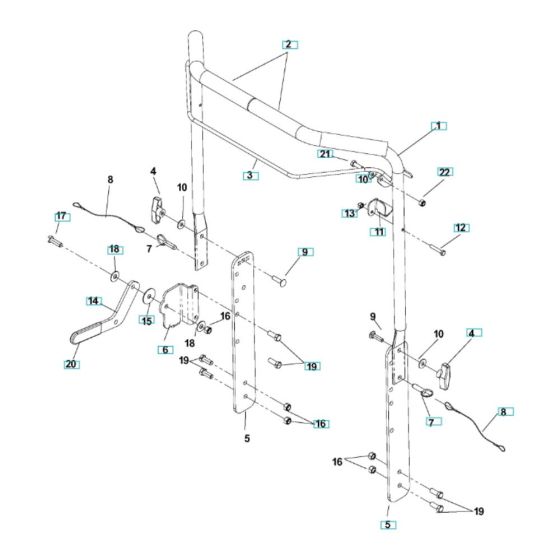 Handle Assembly for DT22HNR