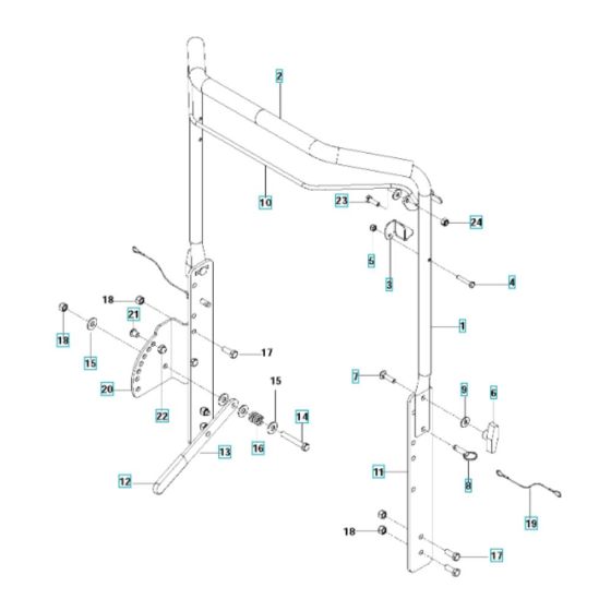 Handle Assembly for Husqvarna DT22HNR
