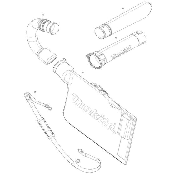 Makita DUB363 Blower Accessories