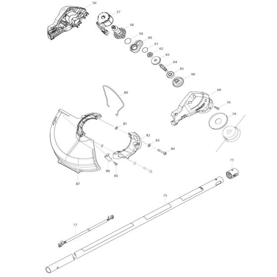 Pipe, Shield Assembly for Makita