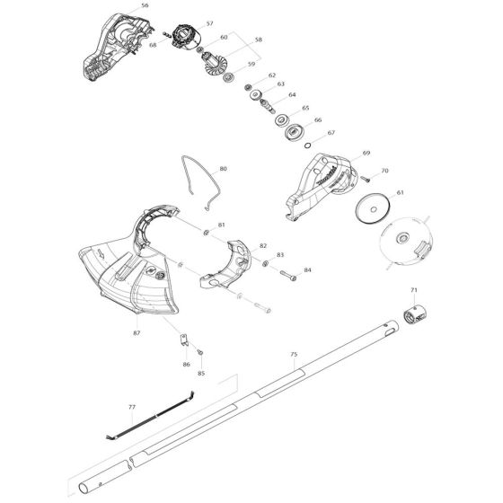 Pipe, Shield Assembly for Makita