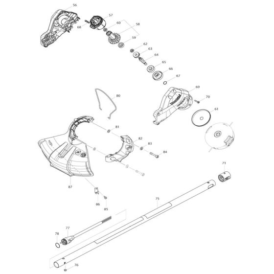 Pipe, Shield Assembly for Makita