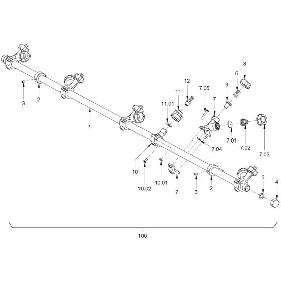Sprinkler Assembly for Hamm Roller