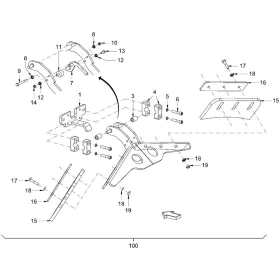 Scraper Assembly for Hamm Roller