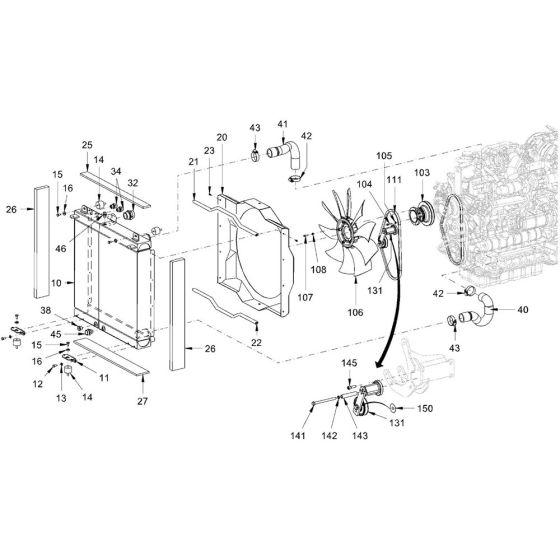 Cooling Parts for Hamm DV+ 70i
