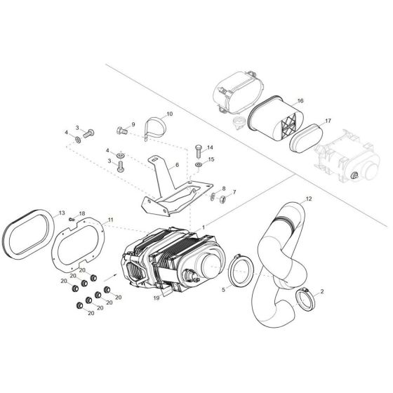 Air Cleaner for Wacker DV100-2