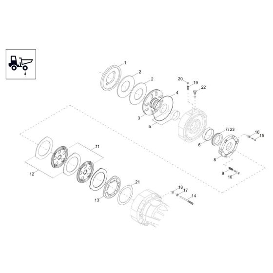 Brake Assembly for Wacker DV100-2
