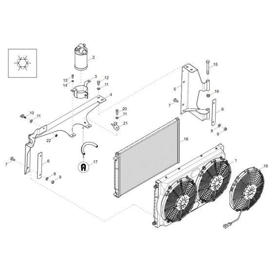 Radiator Assembly for DV100-2