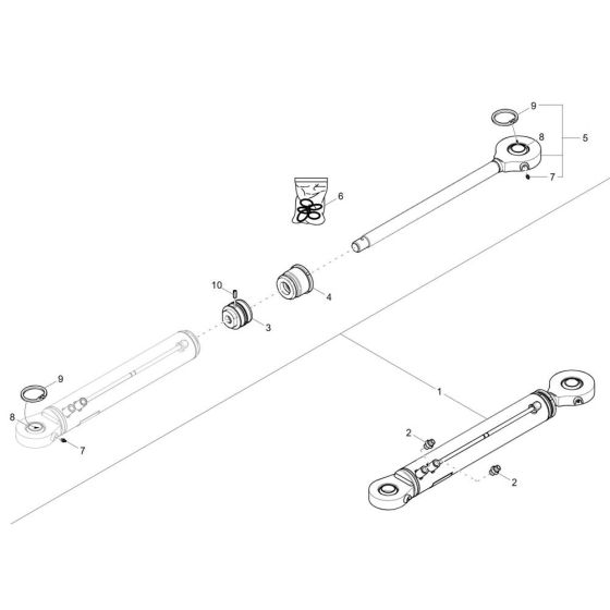 Steering Cylinder for Wacker DV60-2