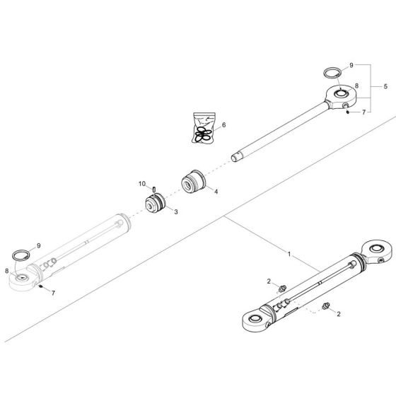 Steering Cylinder for Wacker DV60-2