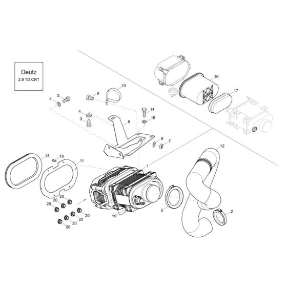 Air Cleaner for Wacker DV90-2