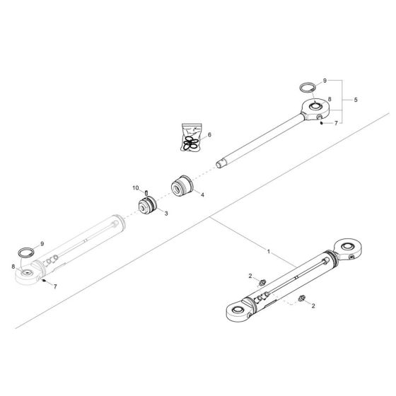 Steering Cylinder for Wacker DV90-2