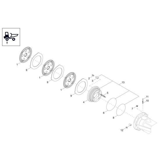 Brake Assembly for DV90-2