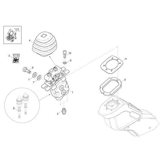 Joystick Assembly for Wacker DV90-2