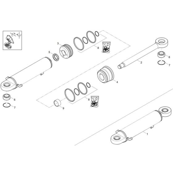 Boom Offset Cylinder Assembly