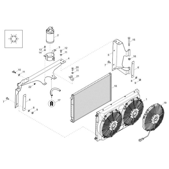 Radiator Assembly for Wacker DV90-2