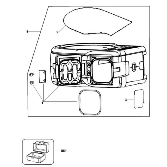 Main Assembly for DeWalt DW082K