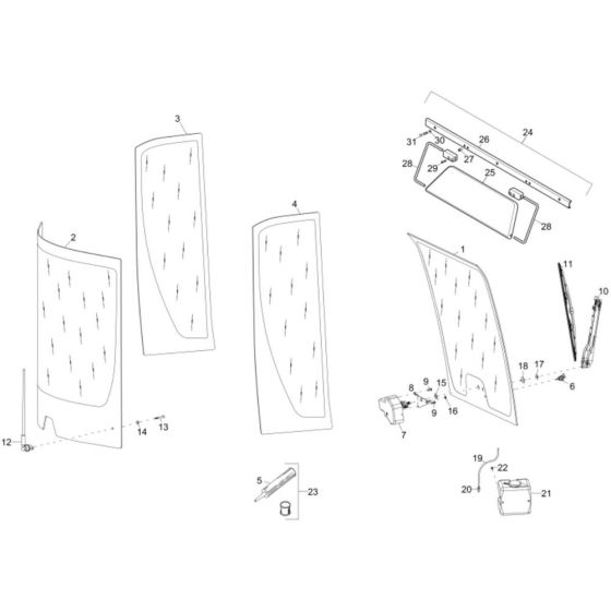 Window Assembly for DW100 Dumper