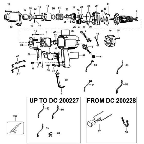 DeWalt DW290 Main Assembly