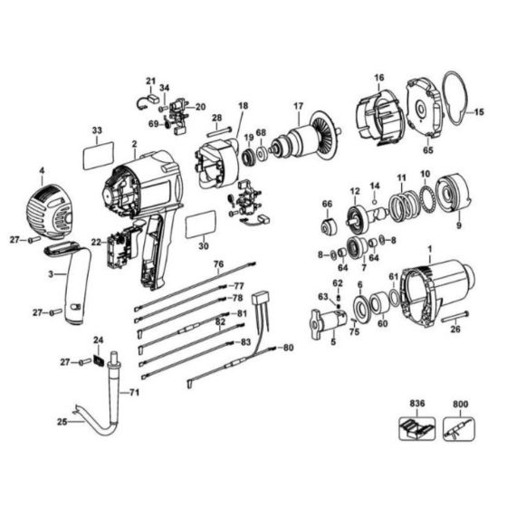 DeWalt DW292 Type 2 Assembly
