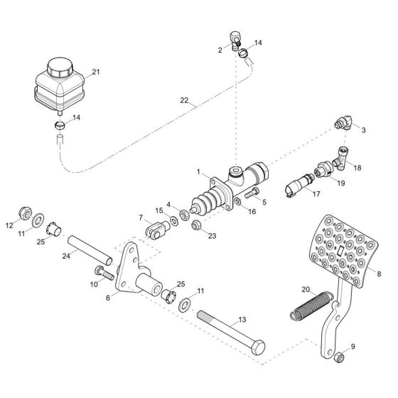 Foot Brake Assembly for Wacker