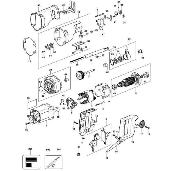 DeWalt DW302 Type 1 Assembly