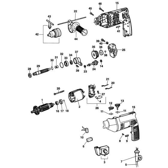 Main Assembly for DeWalt DW509