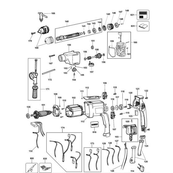 Main Assembly for DeWalt DW515