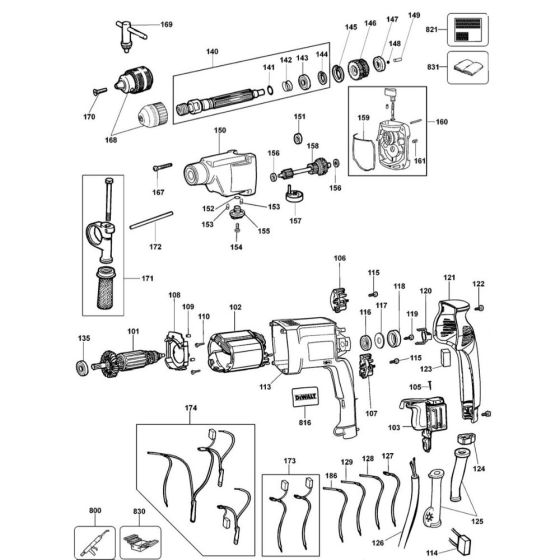 Main Assembly for DeWalt DW515K