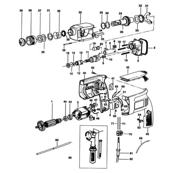 Main Assembly for DeWalt DW523K44