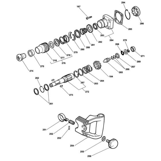 Spindle Assembly for DeWalt DW543