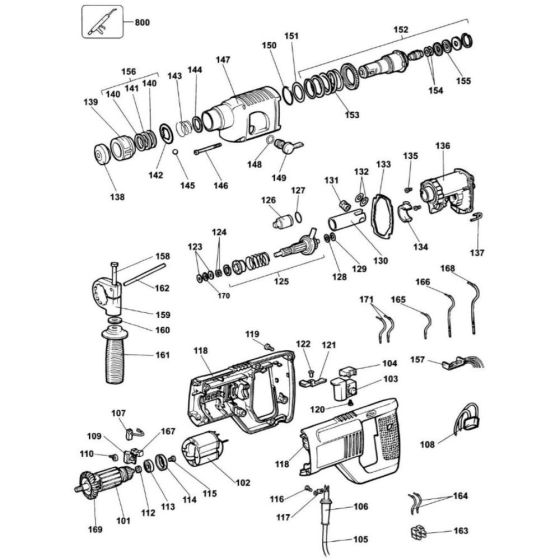 DeWalt DW550 Main Assembly