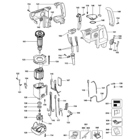 DeWalt DW568K Main Assembly